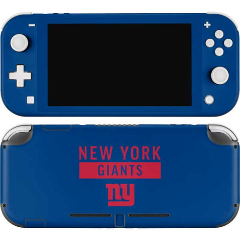 NFL New York Giants Blue Performance Series Nintendo Switch Lite Skin